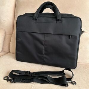 Dell Large Padded Laptop Bag Multiple Compartments, Long Shoulder Padded Strap